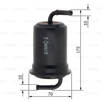 KRAFTSTOFFFILTER BOSCH 0 986 450 108 P NEU OE QUALITÄT - Picture 2 of 5