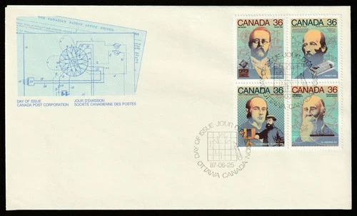 CANADA 1987 CANADA DAY, SCIENCE AND TECHNOLOGY FIRST DAY COVER !! M28