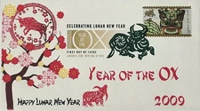 BDAOCITW KSC Cachets 4375 Lunar New Year of the Ox