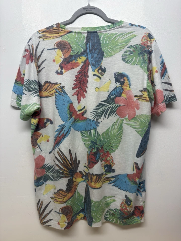 Men's LEVI'S LEVI STRAUSS Parrot Floral Tropical T-Shirt Tee XL Hawaiian #2 - Image 3 of 4