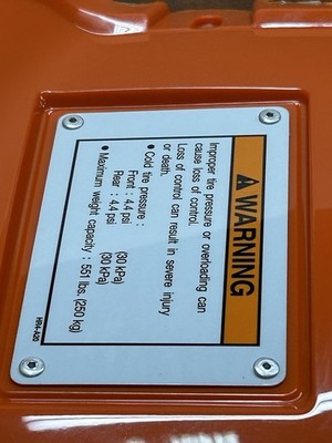 【sasamama様】E234 エンボッサープレート(3,800) 17-25 Honda FOURTRAX FOREMAN 520 500 REAR FENDER ORANGE PLASTIC