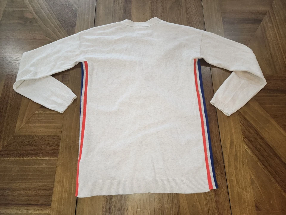 Cárdigan suéter a rayas Mini Boden Johnnie B mezcla de cachemir talla 13-14 juvenil Foto 4 de 4