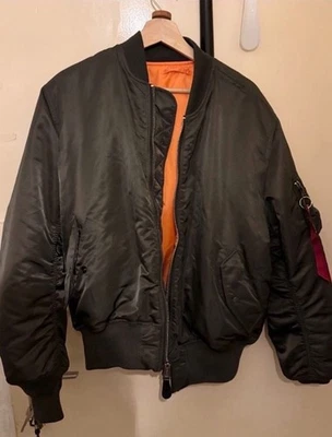 Alpha Industries Herren Bomber Jacke MA-1, Grau L - Bild 1 von 2