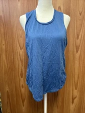 Janji Blue Sleeveless Ladies Top active Running Gym Workout L Large Spring Summe