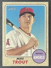 MIKE TROUT HIGH NUMBER SP 2017 TOPPS HERITAGE CARD #450 SHORT PRINT ANGELS