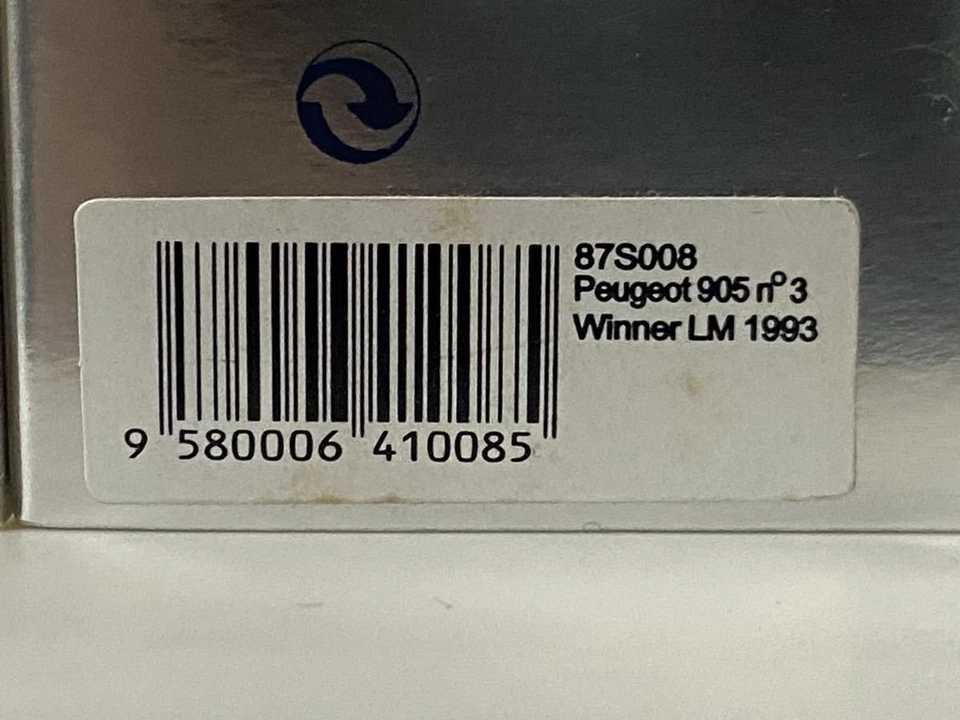 Spark 1/87 Peugeot 905 Le Mans 24h Winner 1993 #3 Spark Peugeot 905 Le Mans - Photo 2/4