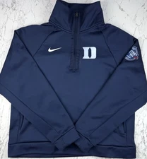 Nike Duke Blue Devils 1/4 Zip Pullover Sweatshirt Women’s Small Military Bowl