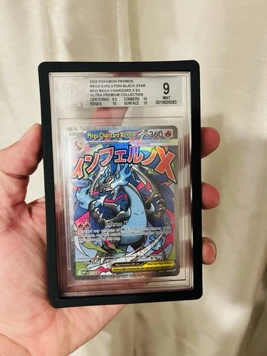 2025 Pokémon Black Star Promo #023 Mega Charizard X EX UPC BGS 9 Elite Subgrades