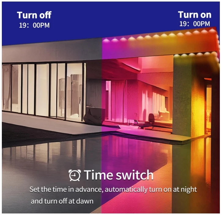 400ft Permanent Outdoor Light,RGB Eaves Lights with App/ Remote, IP67 - Image 2 of 4