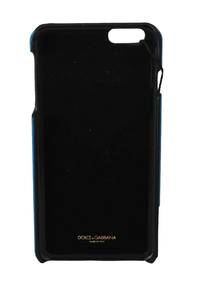 Funda Carcasa Teléfono DOLCE & GABBANA Azul Real Cuero Vaquero iPhone 6 Plus PVP $400 Foto 3 de 4
