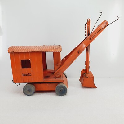 ミニカー STRUCTO MFG .CO FREEPORT ILL Vintage Structo 6 Wheel WORKING Hydraulic Dumper Green Dump