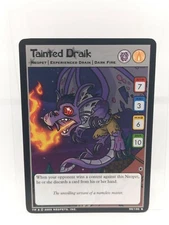 Tainted Draik 95/150 Darkest Faerie Neopets NM