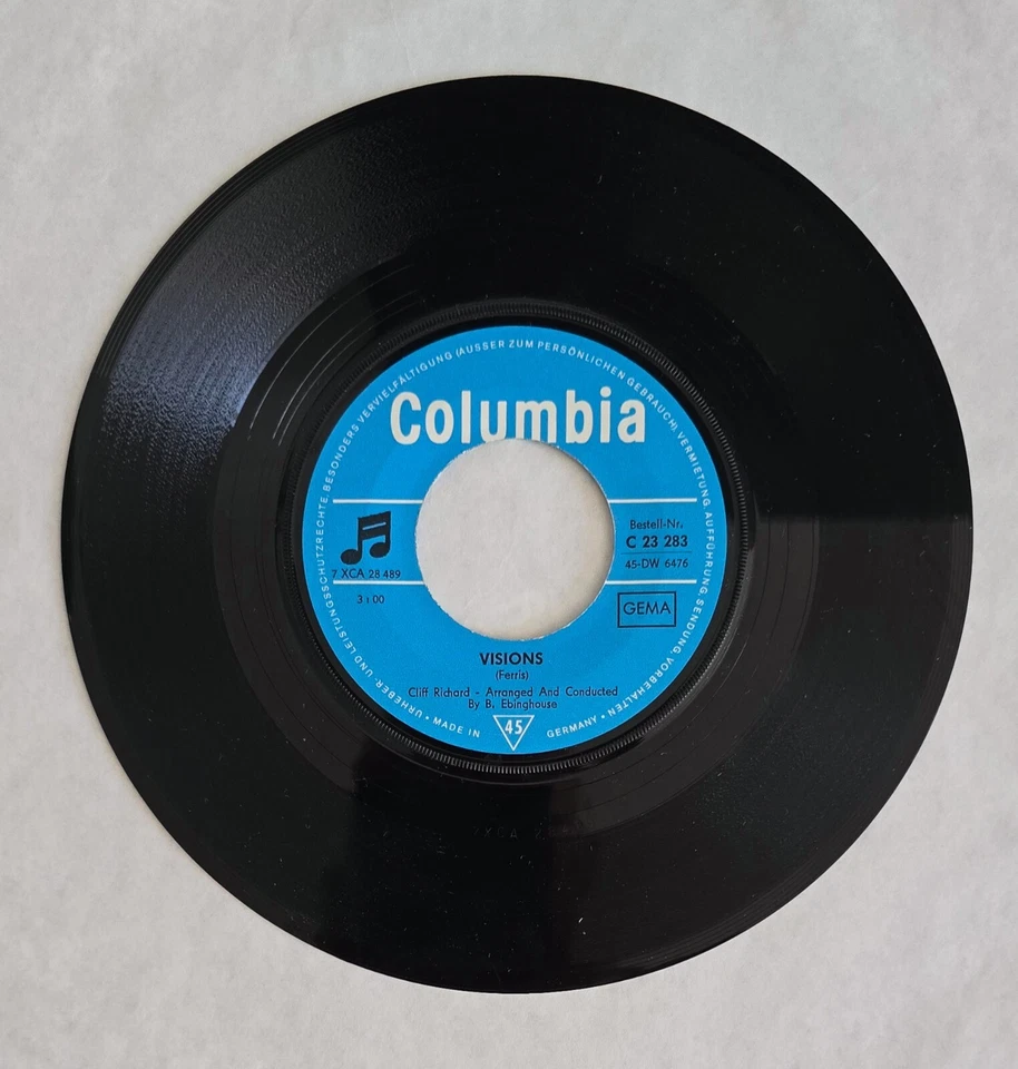 CLIFF RICHARD(THE SHADOWS) "MOVE IT/SCHOOLBOY CRUSH " GERMAN SP - Image 2 of 3