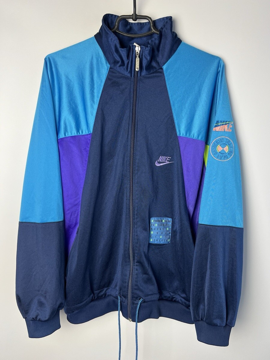トップス 80's NIKE Track Jacket Vintage VINTAGE 80's NIKE OG WHITE / RED / BLUE FULL ZIP TRACK