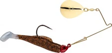 Strike King Redfish Magic Spinnerbait Paddletail Swimbait w/ Gold Colorado Blade