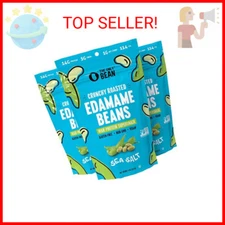 The Only Bean - Crunchy Roasted Edamame Beans (Sea Salt) - Keto Snacks (2g Net)