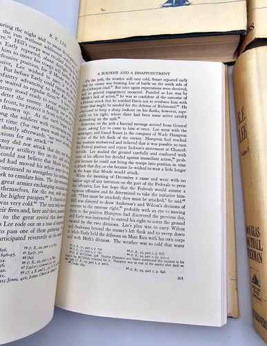 R.E. LEE By Douglas Southall Freeman Complete set Vol l-IV 1963 edition - Foto 4 di 4