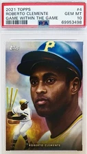 2021 Topps Game Within The Game Roberto Clemente #4 By Paul Jennis PSA 10 💎