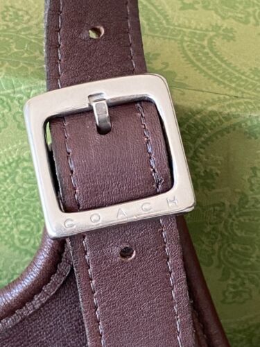 COACH VTG #9135 Saddle Hippie Slim Flap Leather Crossbody Bag, USA- Mahogany - Picture 4 of 11