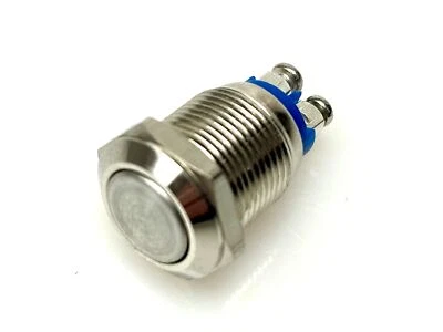 KICKSTARTER CLASSIC MOTORCYCLE PARTS Mini Druckknopf Taster Edelstahl für Motorrad Starter Anlasser Hupe Universal