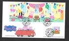 GB RM 2024 Peppa Pig Double M/S & 2014 Kids TV P. Pig Yeovil P/M FDC Freepost