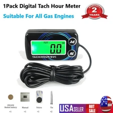 For Paramotors Microlights Marine S Digital RPM Tach Hour Meter Tachometer Gauge