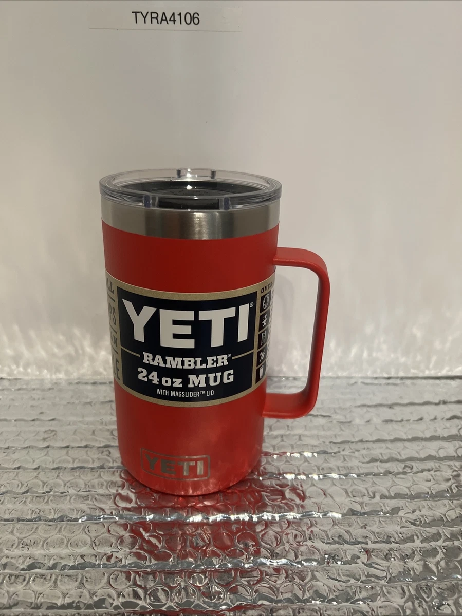 REAL YETI 24 Oz. Laser Engraved Harvest Red Stainless Steel Yeti Rambler  Mug With Mag Lid Personalized Vacuum Insulated YETI 