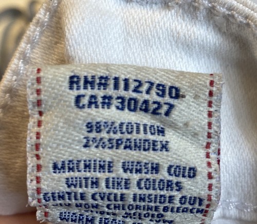 True Religion Becky Straight Flap Pocket Low Rise White Jeans Size 27 - Picture 10 of 10