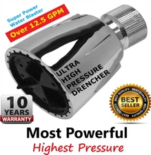 HIGH FLOW PRESSURE SHOWER HEAD * The Original Super Drencher ^12.5 GPM, ABS Ball