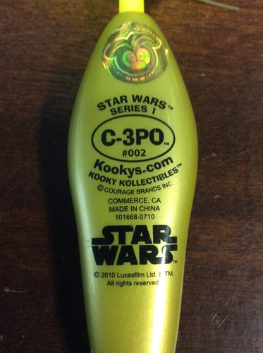 Star Wars Series 1 C-3PO #002 Kookys Kooky Kollectibles Pen - Picture 8 of 12