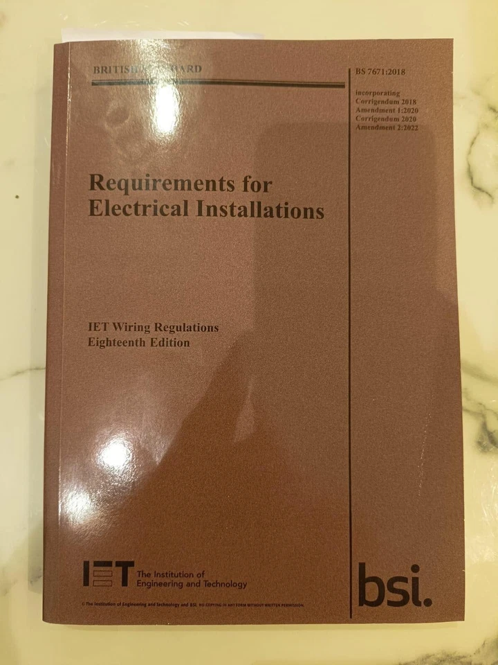 Requirements for Electrical Installations, IET Wiring Regulations, Eighteenth Ed - Image 2 of 4