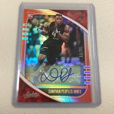 DONOVAN PEOPLES-JONES 2020 Panini Absolute Orange  Auto#D 33/50 RC Browns