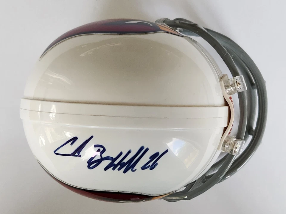 Minicasco Autenticado Chris Beanie Wells Firmado Arizona Cardinals NFL Foto 3 de 4