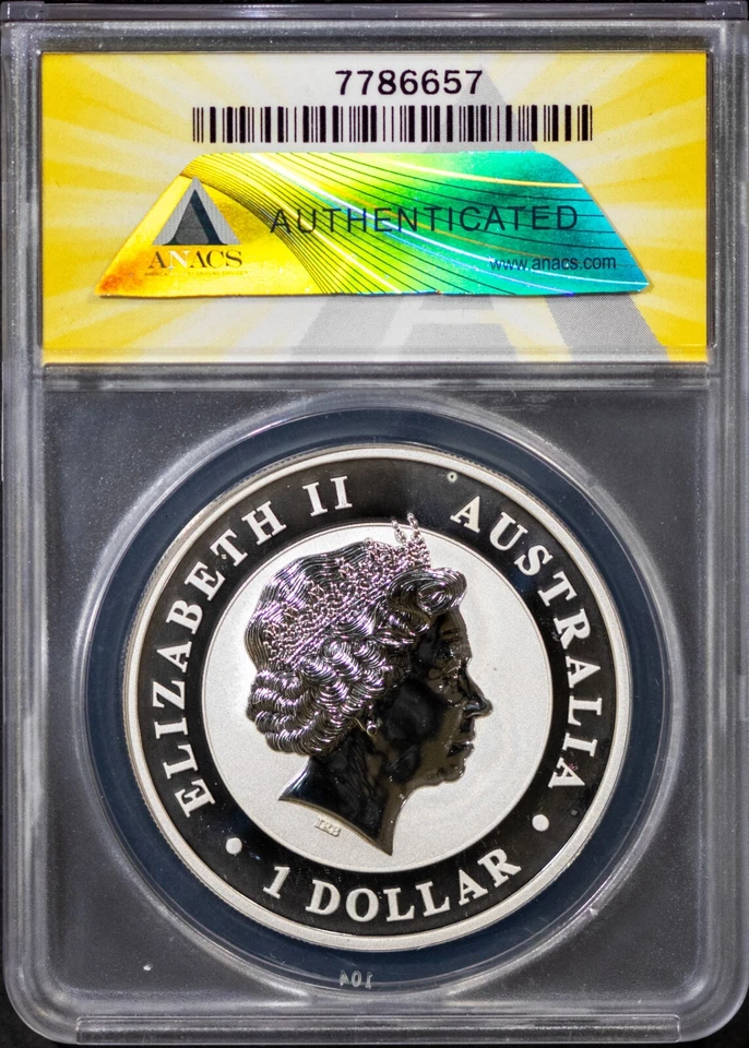 2013 $1 Silver Australia Koala Dollar MS 69 DCAM ANACS # 7786657 + Bonus - Image 2 of 2