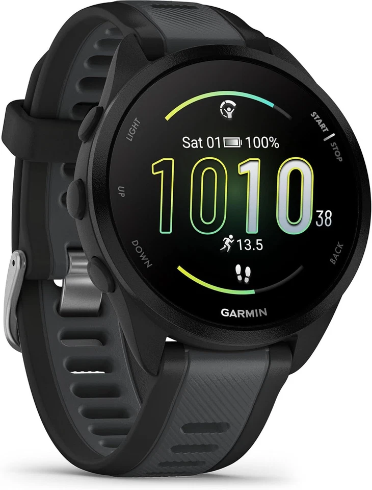 Garmin Forerunner 165 Running Smartwatch with AMOLED Touchscreen - Music Option - Image 3 of 4