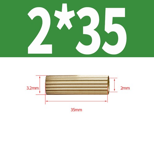Brass knurled Threaded Sleeve Rod Bar Stud Round Connector Nut Long Nuts M2 - Picture 38 of 43