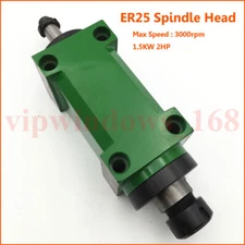 1.5KW 2HP Spindle Unit 5 Bearing ER25 Drilling Power Head Belt Drive 3000rpm