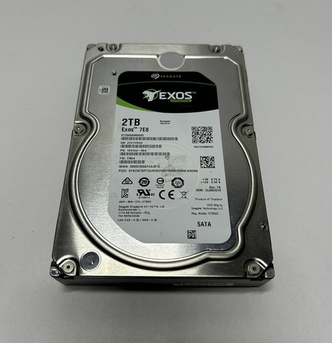 Seagate EXOS 7E8 ST2000NM0055 2 TB SATA III 3.5 in Enterprise Hard Drive HDD