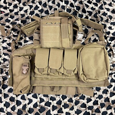 New Defcon Gear 600 Denier Commando Airsoft Chest Rig Vest - FDE | eBay