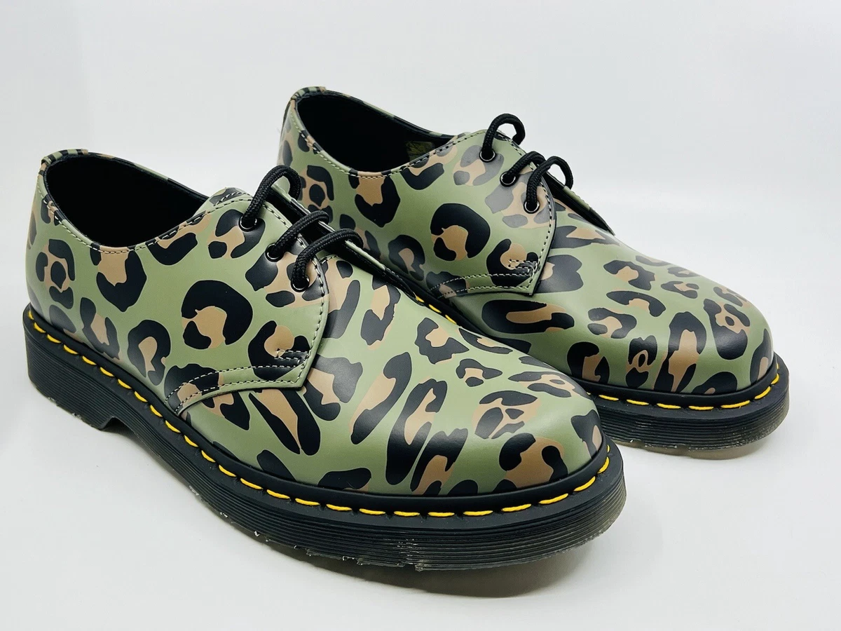 Dr marten leopard best sale shoes
