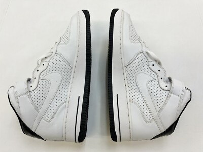 Vintage 2006 Nike Air Force 1 Mid Drum Roll White Black sz  display picture 1
