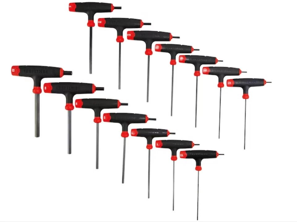 NEW CRAFTSMAN T THROUGH T - HANDLE HEX KEY ALLEN SAE / METRIC CHOICE OF SIZE - Image 3 of 4