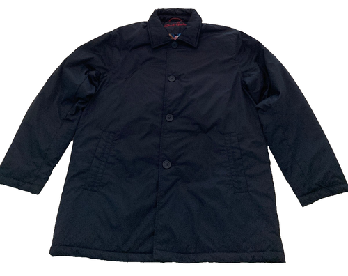 NWT Robert Graham Lightly Padded City/Car Coat Sz L Navy - Picture 2 of 8