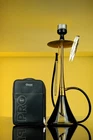 ODUMAN ORION Hookah Gold Body Black Glass Hookah Shisha, Bowl, Tong, Bag SET