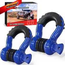 Nilight 2 Pack 34 D-ring Shackle With 78 34 Inches Blue 2