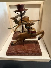 Reindeer Candle Holders Set Of Two, Marsha Mccarthy