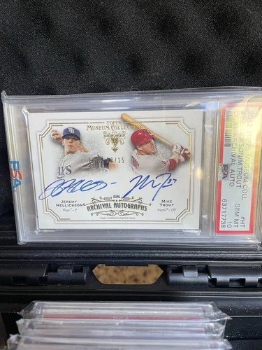 2012 Mike Trout/ Hellickson Dual Auto PSA 10 POP 1 Museum Collection Case Hit❗️