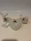 Fenton Pearly sentiments Deer- Bird- Heart box set