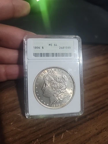 1896 MS64 ANACS Morgan Silver Dollar
