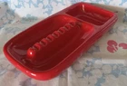 Vintage Royal Haeger  Red Ashtray Cigarette Box Combo Rectangle R1566-S Mint